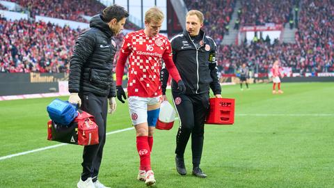 Jonathan Burkardt von Mainz 05 fällt verletzt aus.