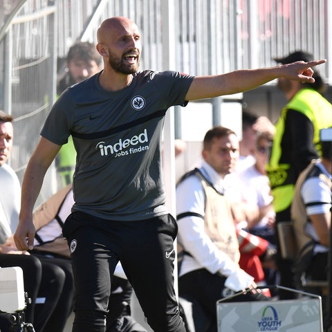 Damir Agovic bei einem Youth-League-Spiel der Eintracht