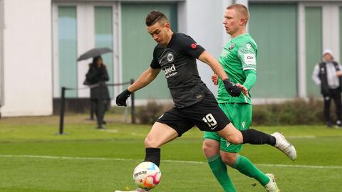 Rafael Borré von Eintracht Frankfurt im Testspiel gegen Sandhausen