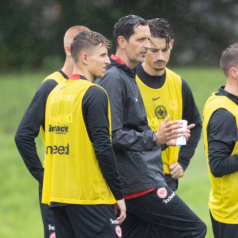 Dino Toppmöller im Training vor dem DFB-Pokalspiel. 