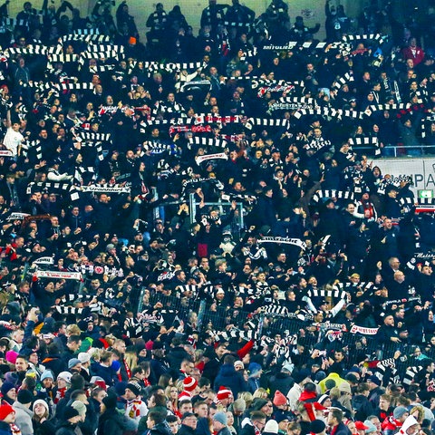 Eintracht-Fans in Stuttgart