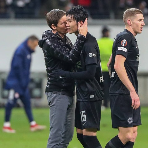 Eintracht-Trainer Oliver Glasner findet lobende Worte für Spielmacher Daichi Kamada.