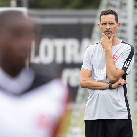 Toppmöller im Training von Eintracht Frankfurt