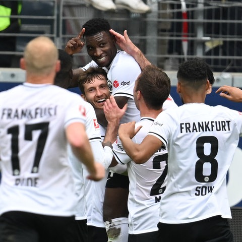 Jubel bei Eintracht Frankfurt