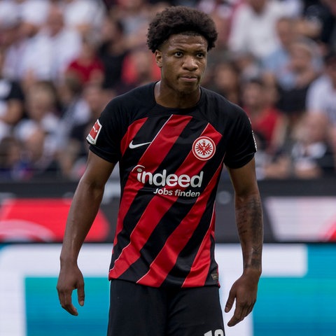 Jessic Ngankam könnte in Bochum erstmal in der Eintracht-Startelf stehen.