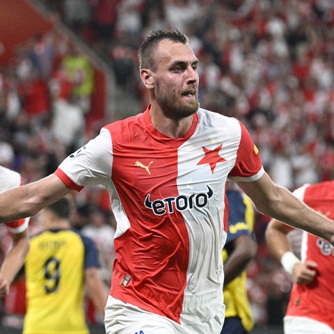 Slavia-Stürmer Tomas Chory ist in dieser Saison treffsicher.