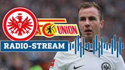 Grafik mit Götze und den Logos von Eintracht sowie Union