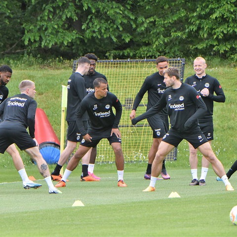 Die Eintracht-Profis beim Training