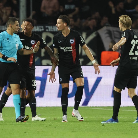 Die Stimmung ist durchaus gereizt bei den Spielern von Eintracht Frankfurt.