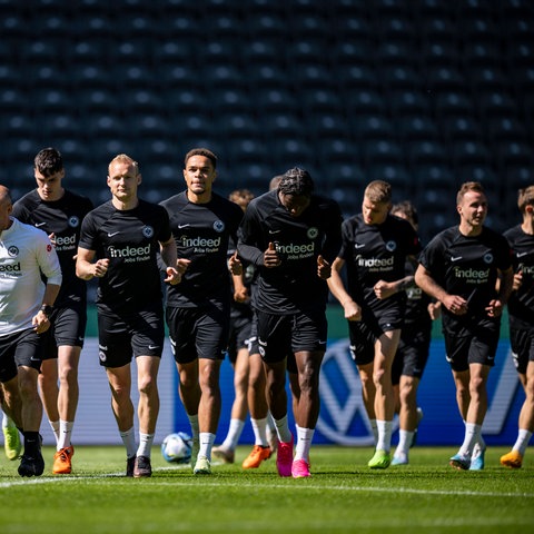 Training Berliner Olympiastadion der Eintracht 