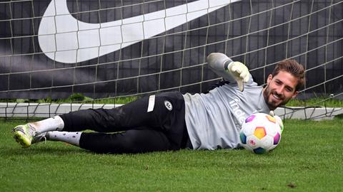 Kevin Trapp im Torwart-Training.